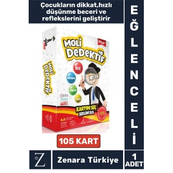 Eğitici Çocuk Dikkat Hızlı Düşünme Refleks Stratejik Beceri Geliştiren Eğlenceli Oyun MOLİ DEDEKTİF