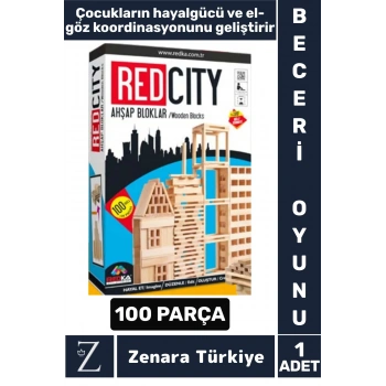 Çocuk Eğitici El-Göz Koordinasyonu Hayalgücü Beceri Konsantrasyon Geliştiren Eğlenceli AHŞAP BLOKLAR