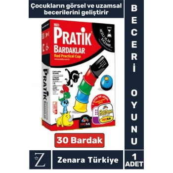 Eğitici Görsel Algı Uzamsal Zeka Gelişim Analitik Düşünme Odaklanma Çocuk Eğlenceli PRATİK BARDAKLAR