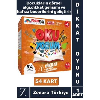 Eğitici Dikkat Hafıza Okuma Becerisi Görsel Algı Geliştirici Eğlenceli Çocuk Oyun OKU YORUM