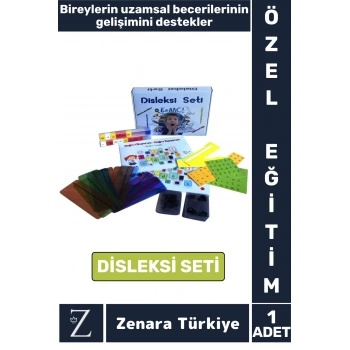 Özel Eğitim Duyusal Uzamsal Beceri Farkındalık Okuma Yazma Geliştirici Tüm Yaşlar İçin DİSLEKSİ SETİ