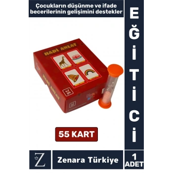 Eğitici Düşünme İfade Becerisi Hayal Gücü Mantık Geliştirici Çocuk Eğlenceli Oyun HADİ ANLAT