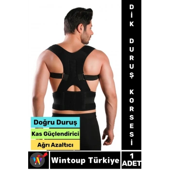 Omurga Sırt Kas Güçlendiren Duruş Bozukluğu Düzelten Boyun Omuz Rahat Doğru Duruş Dik Duruş Korsesi