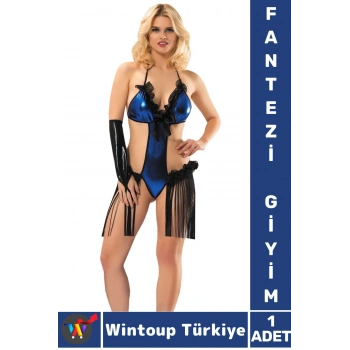 Yeni Sezon Şık Seksi Sevgili Yıldönümü Özel Gün Hediye Gece Eldiven Gecelik Fantezi Takımı