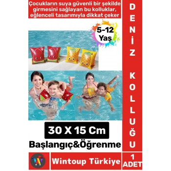 Dayanıklı Yüzme Başlangıç Öğrenme 5-12 Yaş Sevimli Meyve Desenli Havuz Yüzme ÇOCUK DENİZ KOLLUĞU