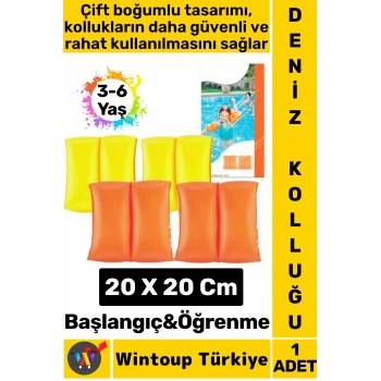 Dayanıklı Yüzme Başlangıç Öğrenme 3-6 Yaş Çift Boğumlu Havuz Yüzme ÇOCUK DENİZ KOLLUĞU