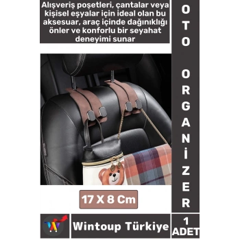 Ergonomik Araç Organizer Poşet Gömlek Takım Elbise Kıyafet Telefon Tutucu ARAÇ İÇİ KOLTUK KANCASI