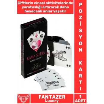 Özel Gün Çift Sevgili Fantezi Eğlenceli Eğitici Görselli Kama Sutra 54 Adet Pozisyon Oyun Kartları