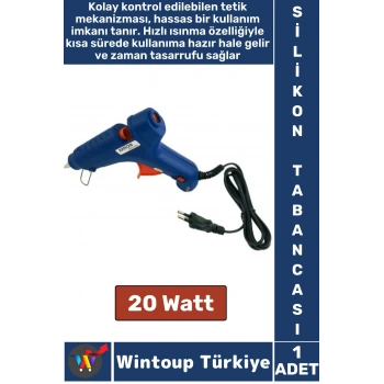 Ergonomik Tutuş Ahşap Plastik Metal Kumaş Aşırı Isınma Güvenlik Mekanizmalı Sıcak Silikon Tabancası