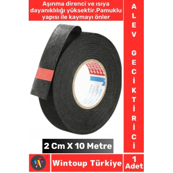 Yüksek Aşınma Dirençli Korozyona Dayanıklı Kaymaz Kalıntı Bırakmaz Alev Geciktirici Bant 2 CmX10 Mtr