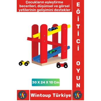 Eğlenceli Eşleştirme Koordinasyon Düşünsel Görsel Gelişim Çocuk Eğitici YARIŞ ARABALI OYUN RAMPASI