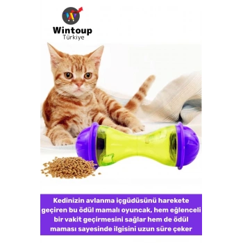 Evcil Hayvan Kedi Avlanma İçgüdüsü Geliştiren Eğlenceli İnteraktif Kedi Ödül Mamalı Oyuncak