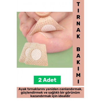 Hasarlı Tırnak Bakım Canlandırma Güçlendirme Sağlıklı Görünüm Tırnak Bakım Onarım Yaması 2 Adet