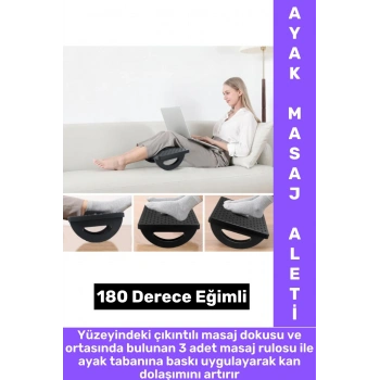 Premium Ev Ofis Gündelik Kullanım Bel Dik Duruş Bozukluğu Düzelten Eğimli Ayak Destek Masaj Aleti