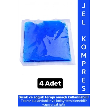 Hızlı Etki Soğutucu Yıkanıp Tekrar Kullanılabilir Sıcak Soğuk Jel Kompres Buz Paketi Termojel 4 Adet
