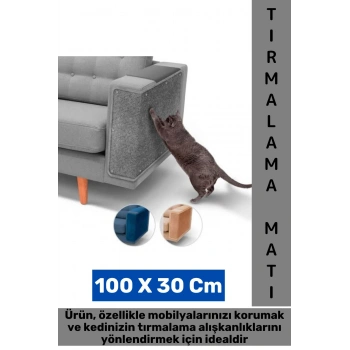 Dayanıklı Hızlı Kuruyan Mobilya Koruyucu Yapıştırılabilir Evcil Hayvan Kedi Tırmalama Matı 100X30 Cm