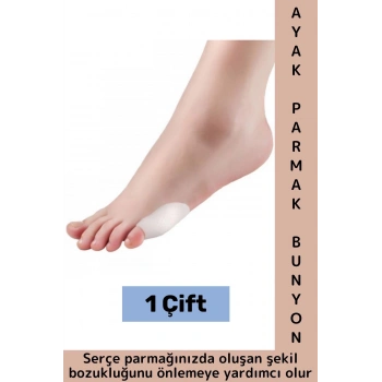 Günlük Konforlu Ayak Sürtünme Önleyen İki Ayak İçin Uyumlu Silikon Ayak Serçe Parmak Bunyon Koruyucu