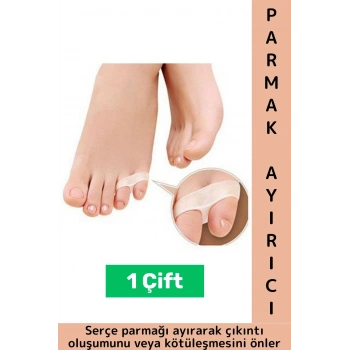 Günlük Konforlu Baskı Rahatsızlık Şekil Bozukluğu Gideren Estetik Silikon Ayak Serçe Parmak Ayırıcı