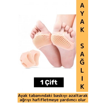 Gündelik Konforlu Ayak Baskı Ağrı Azaltan Estetik Görünüme Yardımcı Metatarsal Esnek Silikon Yastık