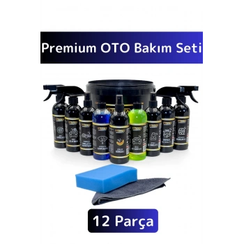 Premium Yüksek Kaliteli Oto Araç Bakım 12 Parça Otomobil İç Dış Bakım Temizlik Full Oto Bakım Seti