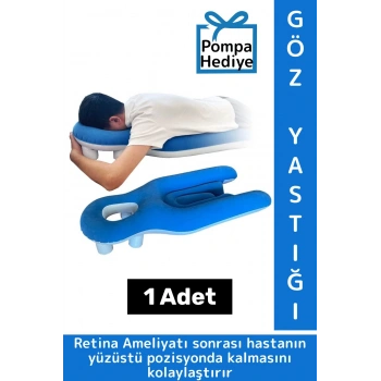 Retina Göz Ameliyatı Sonrası Şişme Yastık Vitrektomi Yastığı Şişirme Pompası Hediyeli
