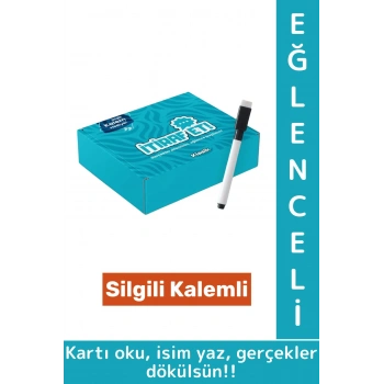 Arkadaş Grup Tatil Yılbaşı Silgili Kalemli Eğlenceli Kızdırmalı Cezalı Cesur İtiraf Oyunu 45 Kart