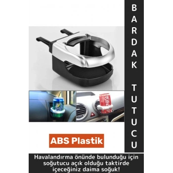 Universal Tüm Araç Modelleri Havalandırma Uyumlu Kolay Montaj Sert Plastik Araç İçi Bardak Tutucu