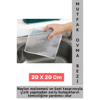 Premium Seri Çizmez Mutfak Tezgah Fayans Yağ Kir Temizleyici Kolay Temizlenir Tencere Tava Ovma Bezi