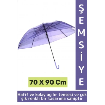 Dayanıklı Hafif Yaz Sıcak Güneş Işını Sonbahar Yağmur Koruyucu Estetik Çok Şık Canlı Renkli Şemsiye