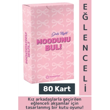 Eğlenceli Genç Yetişkin Arkadaş Yılbaşı Sosyalleşme Moodunu Bul-Girls Night Oyun Kartları 80 Kart