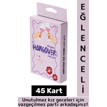 Eğlenceli Arkadaş Parti Özel Gün Kız Kıza Cesur İtiraf Oyun Hangover Mini İçki Oyunu-Kızlar Gecesi