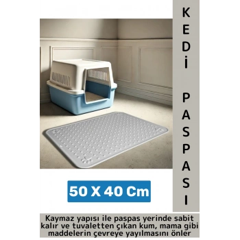Evcil Hayvan Pet Kaymaz Yıkanabilir Kolay Temizlenir Yatak Tuvalet Önü Mama Kabı Altı Kedi Paspası