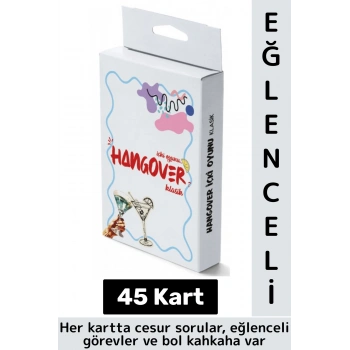 Eğlenceli Cep Boy Arkadaş Parti Özel Gün Sosyalleşme Oyun Hangover Mini İçki Oyunu-Klasik