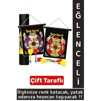 Özel Gün Gece Sevgili Çift Yetişkin Fantezi Çift Yüzey Manyetik Dartlı Strip Darts Oyun 44 Cm