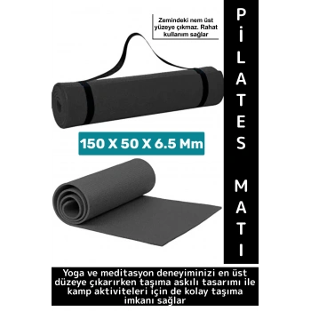 Taşıma Askılı Konforlu Su Geçirmez Kaymaz Pilates Aerobik Fitness Çadır Zemin Yer Minderi Kamp Matı