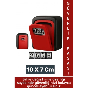 Dayanıklı Sert Plastik Değiştirilebilir Şifreli Para Kart Anahtar Küçük Eşya Saklama Güvenlik Kasası