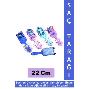 Çocuk Kız Saç Bakım Eğlenceli Çok Şık İlgi Çekici Estetik Figür Yumuşak Kıllı Saç Tarağı 22 Cm