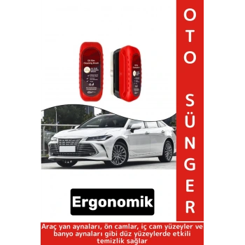 Ergonomik Ön Yan İç Ayna Banyo Düz Zemin Cam Sis Buğu Engelleyici Araç Yağ Filmi Temizleme Süngeri