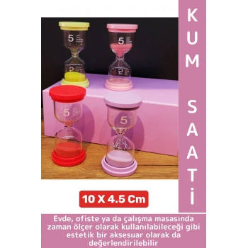 Dayanıklı Dekoratif Ev Ofis Masa Üstü Hediyelik Zaman Ölçer Çok Şık Estetik 5 Dakikalık Kum Saati