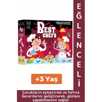 Eğlenceli Çocuk Eşleştirme Hafıza Gözlem Becerisi Geliştiren Okul Ev Aile Şef Mutfak Oyun BEST CHEFS
