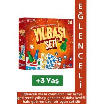 Eğlenceli Christmas Etkinlik Kızmabirader Tombala Fırdöndü 3 in 1 Çocuk Aile Oyun Özel YILBAŞI SETİ