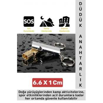 Kompakt Spor Köpek Eğitim Outdoor Kamp Deprem Acil Durum Yardım Yüksek Sesli SOS Düdük Anahtarlık