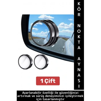 Tüm Araçlarla Uyumlu Kolay Montaj Görüş Güvenlik Artıran Oto Yan Ayna Ayarlanabilir Kör Nokta Aynası