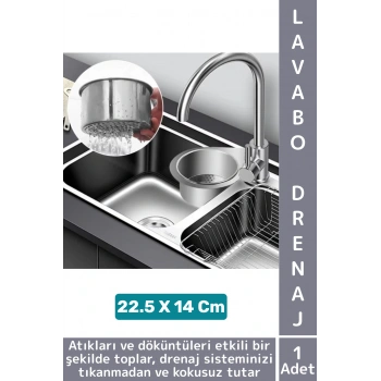 Kolay Kullanım Atık Kalıntı Kötü Koku Önleyen Kuğu Tasarımlı Paslanmaz Mutfak Lavabo Drenaj Sepeti