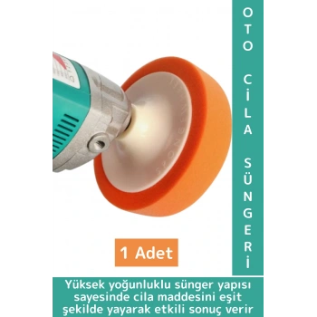 Matkap Polisaj Uyumlu Araç Derin Temizlik Çizik Giderme Parlatma Oto Bakım Pasta Cila Süngeri