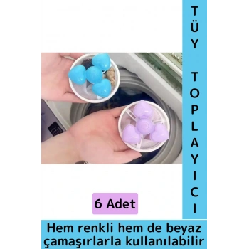 Çamaşır Makinesi Temizlenebilir Tekrar Kullanılabilir Yüzen Tüy Toz Kıl Saç Toplayıcı Filtre 6 Adet