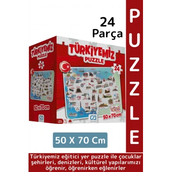 Eğlenceli Şehir Deniz Kültürel Tarihi Yapı Öğretici Bilgi Tazeleyen Eğitici TÜRKİYEMİZ 24 Parça