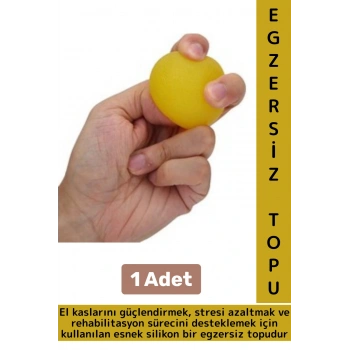 Ergonomik Stres Egzersiz Rehabilitasyon Fizyoterapi Esnek Silikon El Bilek Parmak Güçlendirme Topu