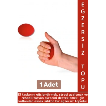 Ergonomik Stres Egzersiz Rehabilitasyon Fizyoterapi Esnek Silikon El Bilek Parmak Güçlendirme Topu