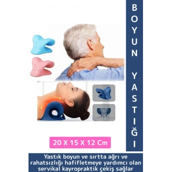 Premium Boyun Omuz Sırt Sertlik Gerginlik Ağrı Azaltan Gevşetici Rahatlatıcı Yastık 20 X 15 X 12 Cm